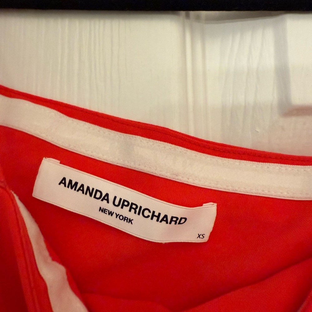 Amanda Uprichard Women's Shiran Strapless Red Dress - Picture 3 of 4